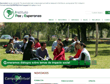 Tablet Screenshot of institutopaz.net